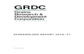 STAKEHOLDER REPORT 2016 - GRDC · 1/7/2016  · Theme strategies focus on: meeting market requirements, improving crop yield, protecting the crop, advancing profitable farming systems,