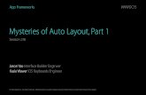 Mysteries of Auto Layout, Part 1 - Apple Inc. · • The Layout Cycle • Legacy Layout • Constraint Creation • Constraining Negative Space ... Feeding the Layout Engine Mysteries