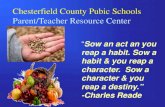 Chesterfield County Pubic Schools Parent/Teacher Resource ...mychesterfieldschools.com/.../ParentPresentation.pdf · Chesterfield County Pubic Schools . Parent/Teacher Resource Center