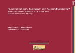 Report ‘Common Sense’ or Confusion?€¦ · ‘COMMON SENSE’ OR CONFUSION? 5 About the Authors Stephen Dimelow is a Stipendiary Lecturer in Law at Hertford College, Oxford,