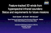 Feature-tracked 3D winds from hyperspectral infrared ...cimss.ssec.wisc.edu › itwg › ... › 1045_9.06_Santek_ITSC... · David Santek. 1, Bill Smith , Will McCarty. 2. 1. Space