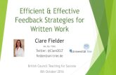 Efficient & Effective Feedback Strategies for Written ... Efficient & Effective Feedback Strategies