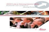 Worldwide User Conference - Leica Geosystems › public › HDS › Leica... · to High-Definition Surveying/3D laser scanning and of our ... HDS users can benefit significantly from