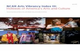 April 2017 NCAR Arts Vibrancy Index III: Hotbeds of ... · 4 Table 2: Top 10 Arts Vibrant Medium Communities (pop. 100,000 to 1,000,000) RANK MSA (*= METRO DIVISION) REGION 2015 POPULATION