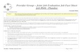 Provider Group – Joint Job Evaluation Job Fact Sheet Job ... JFS Plumber.pdf · Provider Group – Joint Job Evaluation Job Fact Sheet Job #044 - Plumber PLEASE PRINT Section 1