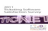 2011 Ticketing Software Satisfaction Survey · Customer support / tech support (77%) Least selected attributes: 1. Mobile integration (24%) 2. Demand-based pricing capability (37%)