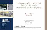 DOE-OE FY12 Electrical Energy Storage with even amount of ... › sites › prod › files › ESS 2012 Peer... · existing ESS technologies in different settings Provide . third