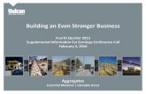 Building an Even Stronger Businesss1.q4cdn.com/.../2015/Q4/VMC-4Q-2015-Earnings-Call-Slides_Final.pdf · February 4, 2016 . Aggregates . Essential Material ... volatility in pension