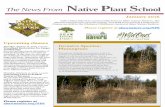 January 2016 - Missouri Botanical Garden Nature... · 2015-12-30 · January 2016 Upcoming classes The News From Native Plant School Native Plant School is a partnership between Shaw