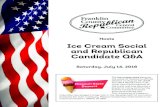 Hosts Ice Cream Social and Republican Candidate Q&A · Ice Cream Social and Republican Candidate Q&A Saturday, July 14, 2018 Hosts The ice cream cone became the state of Missouri's