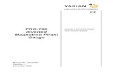 FRG-700 SHORT OPERATING Inverted Magnetron Pirani Gaugeridl.cfd.rit.edu/products/manuals/Varian/FRG-700 Short Operating Instructions.pdfThe Inverted Magnetron Pirani Gauge FRG-700