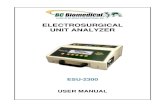 ELECTROSURGICAL UNIT ANALYZERbc biomedical esu-2300 electrosurgical unit analyzer . 2 standard accessories: bc20 – 00125 accessory kit (test leads) bc20 – 21105 universal power