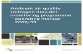 Ambient air quality (nitrogen dioxide) monitoring ......The NZ Transport Agency’s Ambient air quality (nitrogen dioxide) monitoring programme – operating manual 2012/13 First edition,