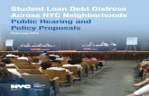 Student Loan Debt Distress Across NYC …...Defaulting on student loan debt leaves a borrower unable to access federal loans, such as Federal Housing Administration loans, which provide