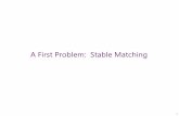 A First Problem: Stable Matchingmmolinaro/AA16-1/1.1 Stable matching.pdf · 3 Stable Matching Problem Goal. Given n men and n women, find a "suitable" matching. Participants rate