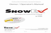 Owner / Operator’s Manual - SnowEx Productslibrary.snowexproducts.com/snowexproducts/pdffiles/SP-9300-Rev02_071517.pdfMAX— 1 Owner / Operator’s Manual Spreaders for Snow & Ice