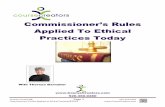 Commissioner’s Rules - Course Creators...Meets the Quadrennial NAR Ethics Requirement ... Standard of Practice 12-9 of the NAR Code of Ethics REALTOR ... Training topic applicable