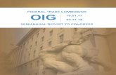 FEDERAL TRADE COMMISSION OIG 10.01.17 03.31 › sites › default › files › oig... · 10.01.17 03.31.18. Table of Contents Message From the Inspector General..... 2 About the