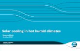 Solar Cooling Standard - International Energy Agency ......Solar cooling in hot humid climates Stephen White October 2017 ENERGY FLAGSHIP . ... (By heat source temperature) Performance.