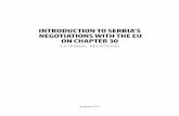IntroductIon to SerbIa’ S negotIatIonS wIth the eu on ... · as Chapter 35 - Other issues (Kosovo). n the cases of the accession of other countries, i the public and the expert