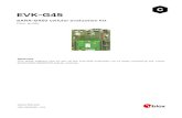 EVK-G45 - U-bloxUBX... · SARA-G450 cellular module (as SIM card holder, headset jack, power-off button and power-on button). The cellular adapter board, called ADP-G450, contains
