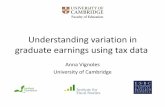 Understanding variation in graduate earnings using tax data › sites › default › files › files › Vignoles 10may… · • Atkinson, Anthony B., Thomas Piketty and Emmanuel