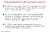 The problems with oxytocin alone - Inducing Turtles · risks for wild turtles because the animal may attempt to nest after a successful induction despite having no eggs in the oviduct.