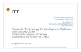 Semantic Technology for Intelligence, Defense, and Security ... - …stids.c4i.gmu.edu/STIDS2010/presentations/STIDS_talk_A4... · 2010-11-06 · • Frame Sequence! • Still! •
