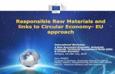 Responsible Raw Materials and links to Circular Economy ... › images › articoli › ... · (renewables, electricity market, transport…) 4. Internal Market - unlock the full