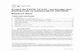 Projet du CECO 14-016 : archivage des données de la ... · 14-016_RapportFinal_v9.docx 3/22 de la mensuration officielle »8 et en une directive intitulée « Mensuration officielle