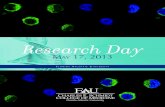 Research Day Book - FINAL - 5-9-13med.fau.edu/newsandevents/Research Day Book - FINAL - 5-9... · 2015-09-04 · Research Day Agenda Charles E. Schmidt College of Medicine Lobby and