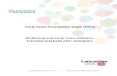 Early Years Foundation Stage (EYFS) Wellbeing and ... Children learn best when they feel understood,
