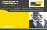 8 - 9 JUNE 2016 INDABA HOTEL JHBwesley.co.za/wp-content/uploads/2016/05/APSO-2016-Conference-Br… · VENUE Indaba Hotel & Conference Centre William Nicol Drive, Fourways DAY 1 EVENT
