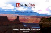 A Global Resource Revolution - Cloudinaryres.cloudinary.com › ... › LibertyOne_Lithium...qvhrr3.pdf · Liberty One Lithium Corp. is an emerging exploration company focused on