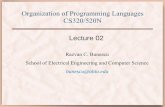 Organization of Programming Languages CS320/520Nace.cs.ohio.edu/~razvan/courses/cs3200/lecture02.pdf · Organization of Programming Languages CS320/520N Razvan C. Bunescu School of