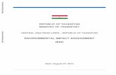 ENVIRONMENTAL IMPACT ASSESSMENT (EIA)documents.worldbank.org › curated › en › 158621468012319569 › ... · 2016-07-08 · Rehabilitation and Upgrade of Road Sections in Sugd