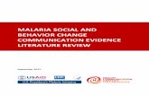 Malaria social and behavior change …healthcommcapacity.org/wp-content/uploads/2018/11/...Malaria prevention and control efforts—including those that increase the demand and use