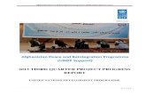 Afghanistan Peace and Reintegration Programme (APRP) …...Regional Economic Cooperation Conference on Afghanistan (RECCA) and the Senior Officials Meeting (SOM), it is hoped that