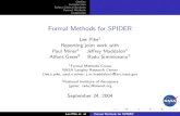 Formal Methods for SPIDER - GitHub Pages › talks › spider_fm.pdf · 2020-04-27 · Outline Introduction Safety-Critical Systems Formal Methods Conclusion Formal Methods for SPIDER