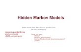 Hidden Markov Models - Penn Engineeringcis520/lectures/HMM_short.pdf · 2019-11-06 · Hidden Markov Models Slides mostly from Mitch Marcus andEric Fosler (with lots of modifications).