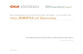 Generating Revenue and Subscriber Benefits - An Analysis ...securekey.com/wp-content/uploads/2014/10/OIX-ARPUofIdentity.pdf · ARPU, Average Revenue Per User. ARPU is a measure of