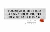 Emilia Sercan, Ph.D. Assistant professor University of Bucharest · 2018-01-17 · Become Ph.D. at National Defense University. More than half of his thesis was plagiarized. Content