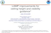 LAMP improvements for ceiling height and visibility guidance* · 7/12/2017  · B. Adding stations to LAMP guidance 9 • Adding 555 new stations for use in LAMP to already existing