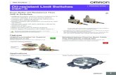Oil-resistant Limit Switches Preliminary Version · Oil-resistant Limit Switches Preliminary Version D4ER-@N Even Better Oil Resistance Than D4E-N Switches • HNBR/fluororubber used