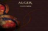  · ALG INTERNATIONA "Illuminating the world of hospitality ' For over 25 years, Alger International in p nership with world-renowned interior designers and archite has created custom