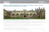 MRC ANNOUNCES THE ORIEL COLLEGE DESIGN COMPETITION · Oriel College, Oxford has launched a design competition to find an exceptional team for a major project, estimated between £5-10
