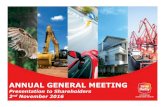 ANNUAL GENERAL MEETING - Sime Darby · ANNUAL GENERAL MEETING Presentation to Shareholders 2nd November 2016. 2 FY2016 FINANCIAL HIGHLIGHTS PROSPECTS / OUTLOOK ... (Thermal Coal)
