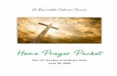 Home Prayer Packet · Other things to remember Prepare your heart & enrich your prayer with the abundance of online resources. Dress up as you would for Mass. Take pictures of your