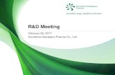 R&D Meeting · 2017-03-13 · 17 Overall Survival in azacitidine failure higher-risk MDS patients DSP-7888 (7 patients): 6.8 to 15.5 month1) Historical data (435 patients): Median