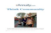 Think Community - Annuity.com · annuities, which are fixed annuities that credit a minimum guaranteed interest rate and an interest rate that's tied to the movement within an index.